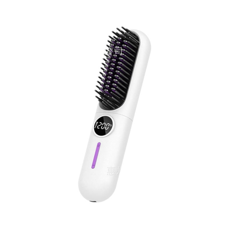 Wireless LCD Hair Straightening Comb